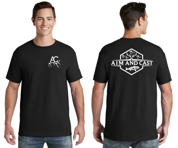 AIM & CAST AC HORN Black T-Shirt