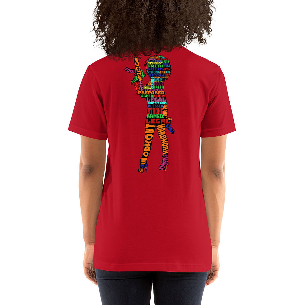 Thumbnail: Black Diamond Gun Club Short-Sleeve Unisex T-Shirt With Women's Silhouette 2