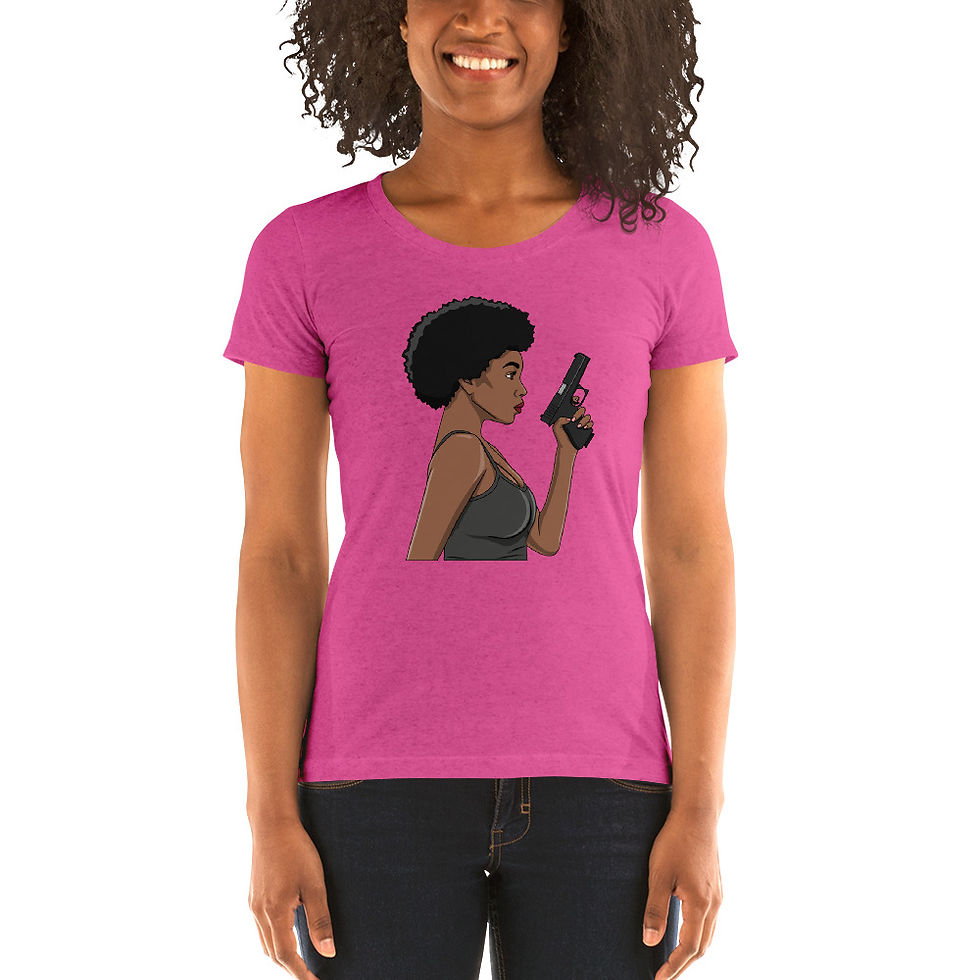 Thumbnail: Black Diamond Gun Club Ladies' short sleeve t-shirt With Women's Silhouette 2