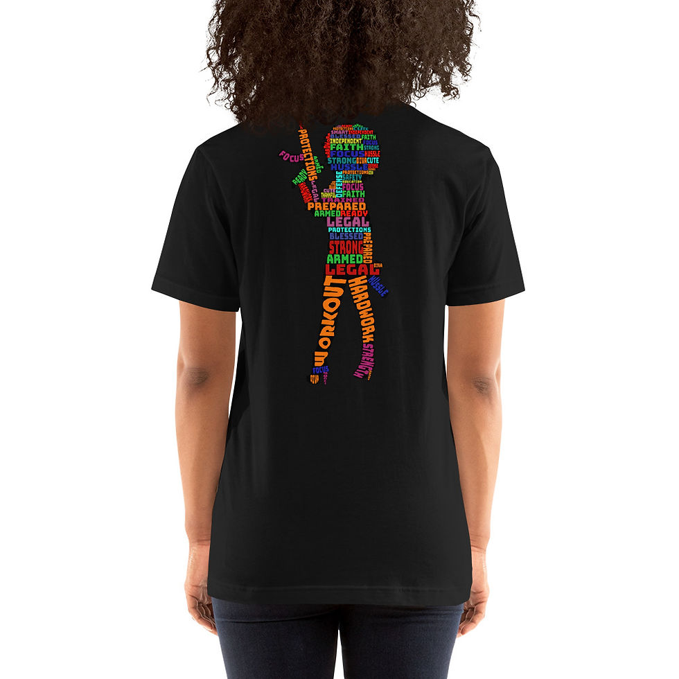 Thumbnail: Black Diamond Gun Club Short-Sleeve Unisex T-Shirt With Women's Silhouette 2