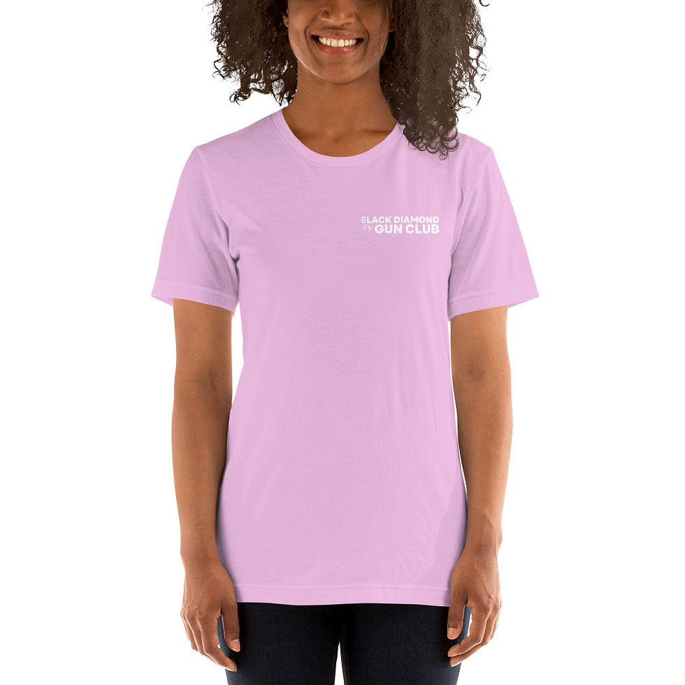 Thumbnail: Black Diamond Gun Club Short-Sleeve Unisex T-Shirt With Women's Silhouette 2