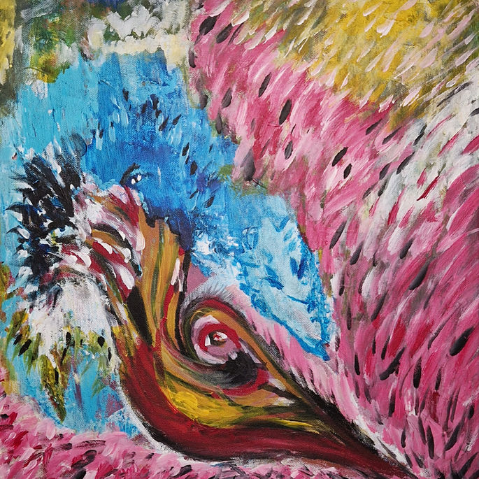 Kraftbild, phoenix, bunte farben in denen jeder etwas anderes sieht.