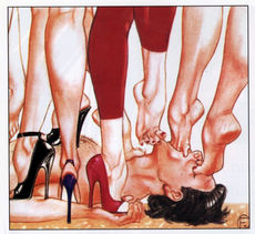 Goddess Petra Banx foot fetish Dallas dominatrix, sole worship and trampling sessions