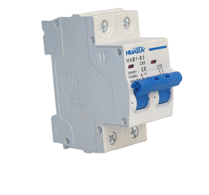 HanchenElectric 2P Miniature Circuit Breaker: H63B-101, electrical safety device