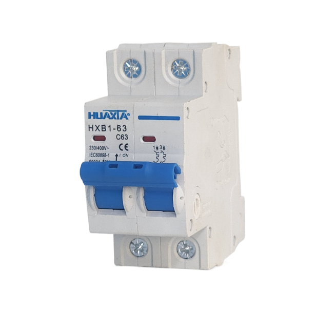 HanchenElectric 2P Miniature Circuit Breaker; HVAC-63