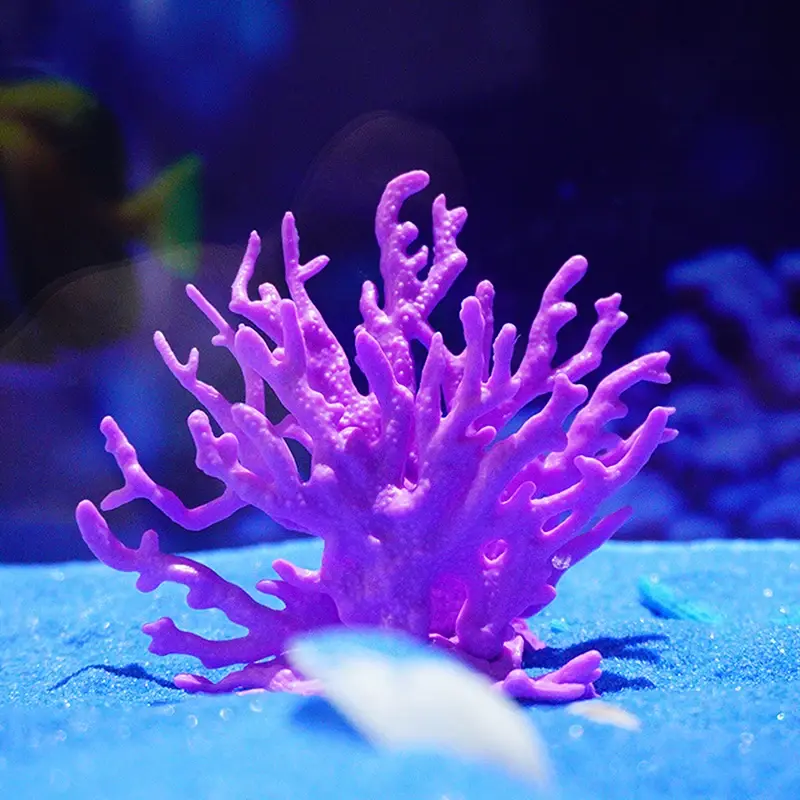 Thumbnail: Artificial Coralline Plant Ornament – Colorful PVC Coral Decor for Fish Tanks