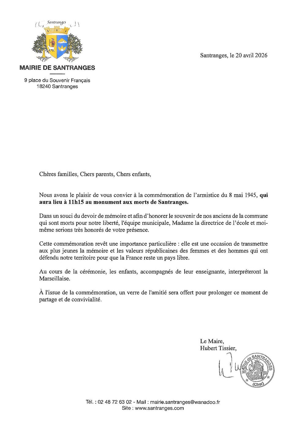 Cérémonie du 8 mai