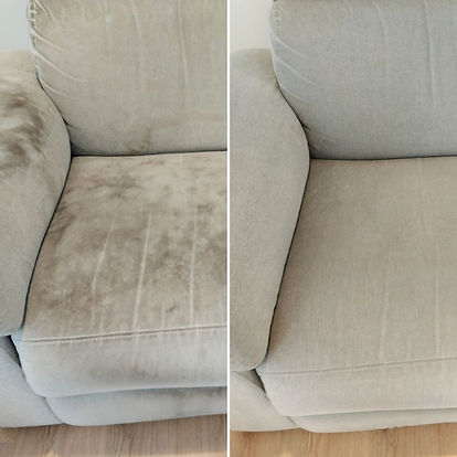 Lounge clean with stain removal in family home near Macquarie Street, Belmont.