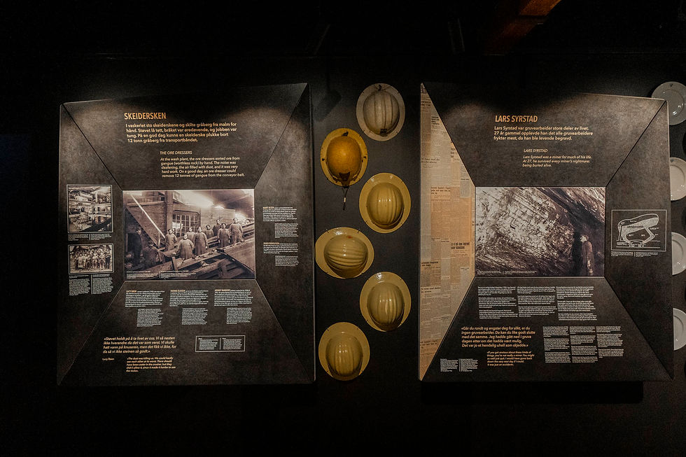 Her kommer du tett på livet og arbeidet i gruva.