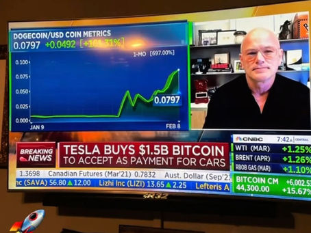 TESLA Borong Bitcoin, Harga Bitcoin Naik lebih dari 100 Juta dalam semalam !