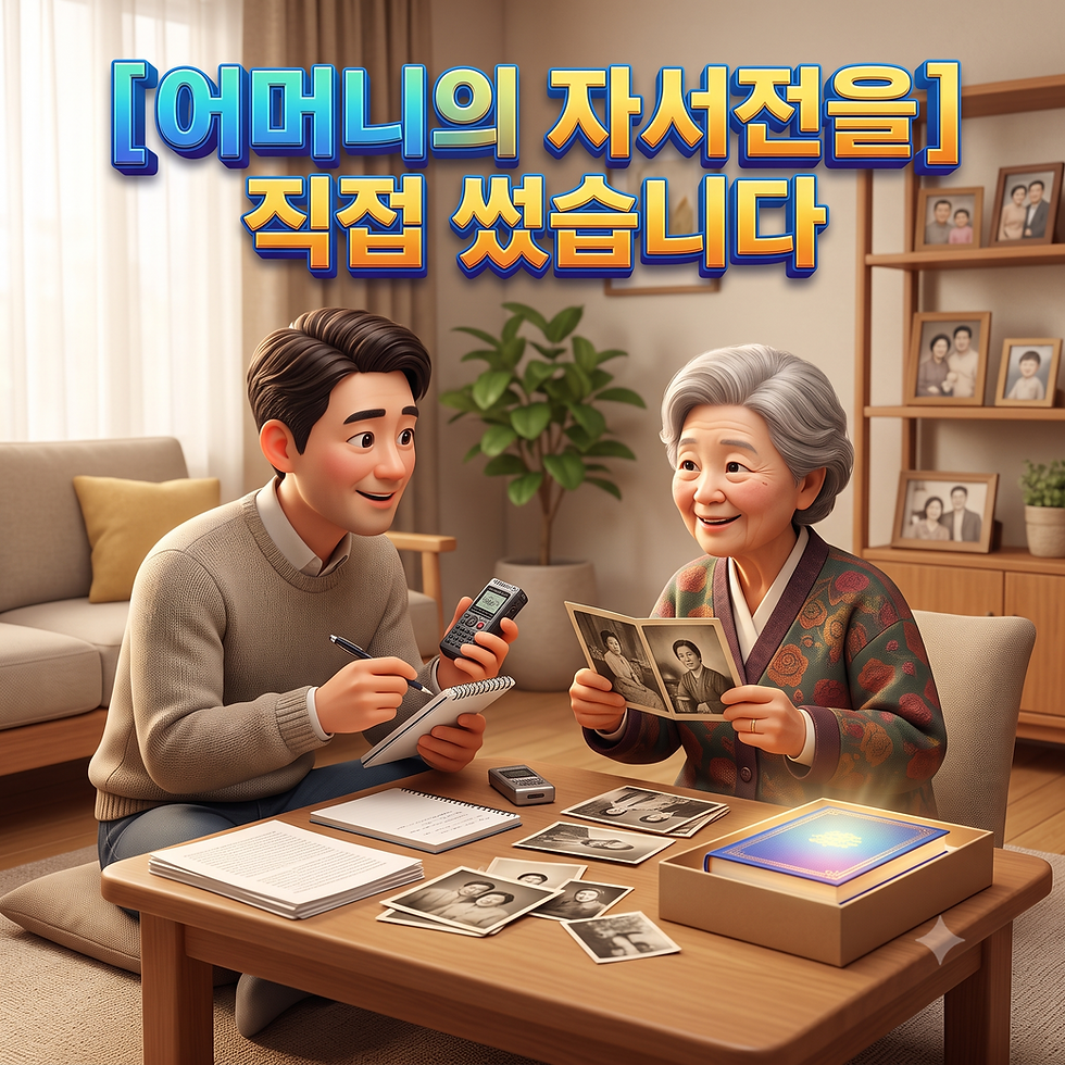 자서전 쓰는 법(70대 어머니의 자서전을 딸이 직접 써봤어요)