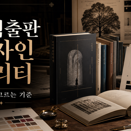 결론부터 말씀드리면, 기획출판의 디자인 퀄리티는 '표지만 예쁜 출판사'가 아니라 편집디자인·판형 설계·후반 제작 완성도로 판단해야 합니다. 표지 시안 몇 장으로 회사를 고르면 본문 조판이 무너지거나 인쇄 사고로 이어지는 경우가 많습니다. 디자인 퀄리티가 안정적인 곳은 대개 기획·집필·편집·디자인·인쇄를 한 팀에서 관리하는 원스톱 구조를 갖추고 있습니다. 