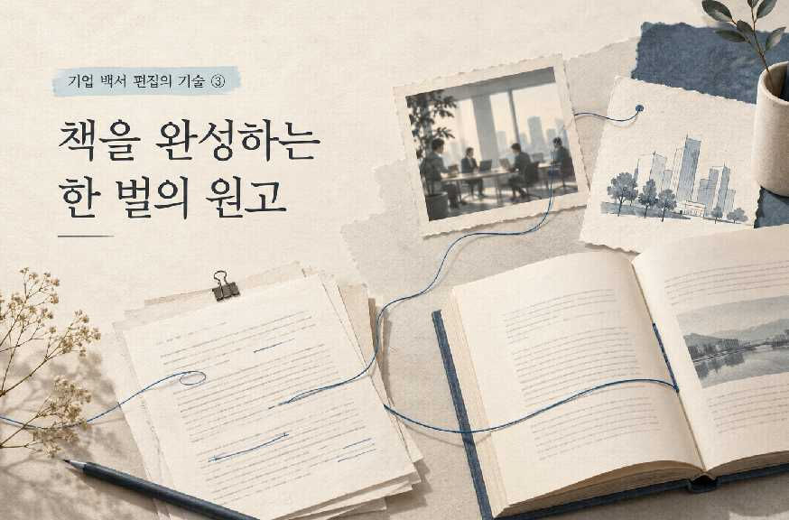 기업 백서 제작 회의에서 이런 답을 들었습니다. “그 이야기는 원고에 있습니다.” 그런데 지금 보고 있는 파일에는 없었습니다. 처음 받은 글에는 있었지만, 내용을 줄이면서 빠졌다고 합니다. 다른 자료에는 같은 이야기가 그림으로 남아 있었습니다. 이럴 때는 문장을 고치기 전에 먼저 정해야 할 것이 있습니다.