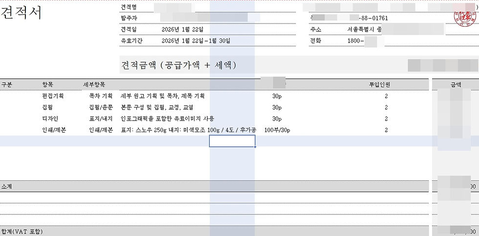 사례집, 6건짜리와 15건짜리는 비용이 얼마나 차이 날까?