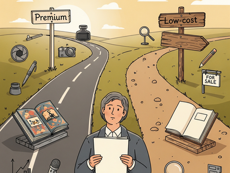 자비출판 전략 가이드: 프리미엄 vs 저비용, 어떤 길을 택할 것인가