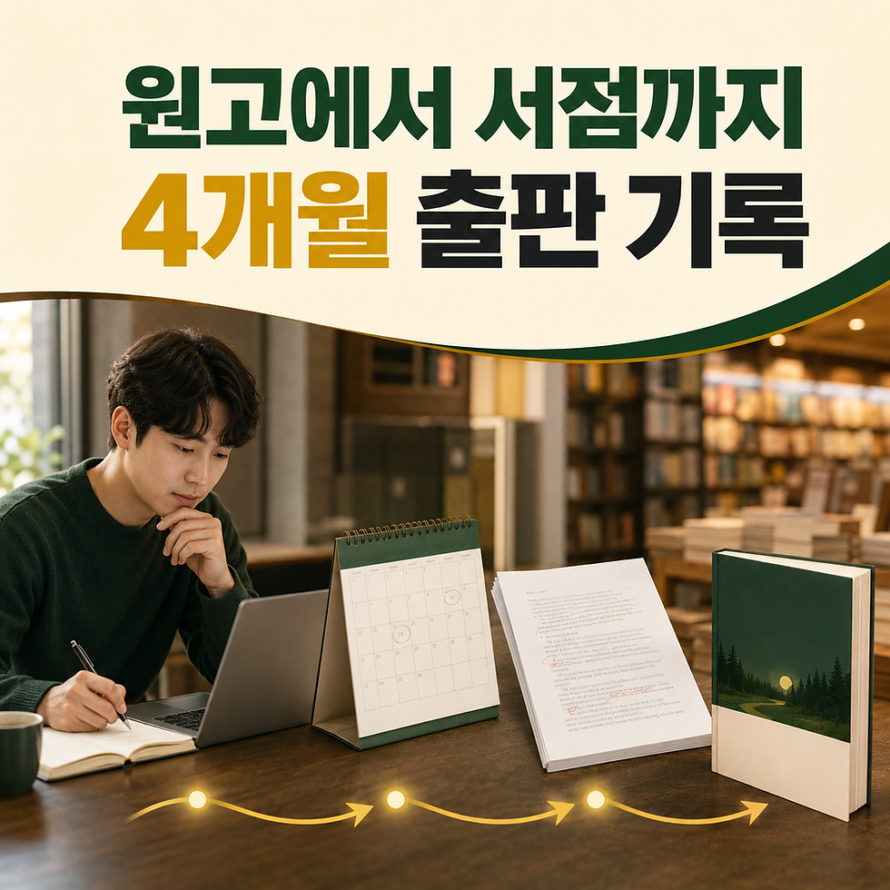 셀프출판하는 법, 서점에 책을 올리기까지 4개월의 여정