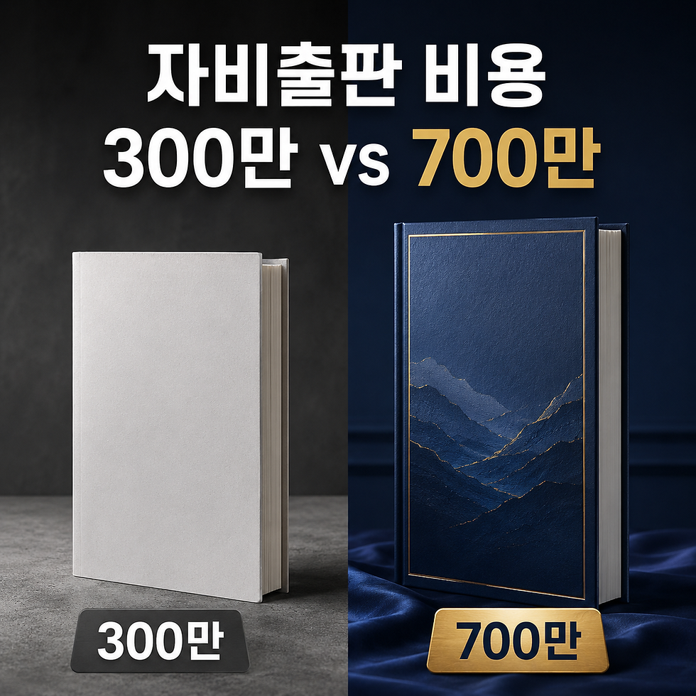 자비출판 비용(300만 원짜리와 700만 원짜리 결과물은 다를까?)