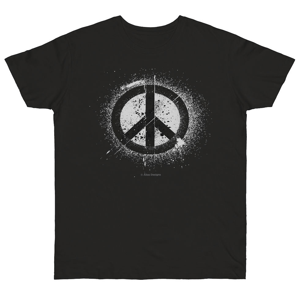 Thumbnail: Peace Spray Single Jersey T-shirt