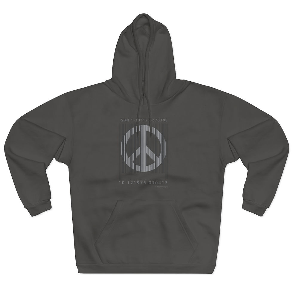 Thumbnail: Peace Bar Code - Unisex Pullover Hoodie