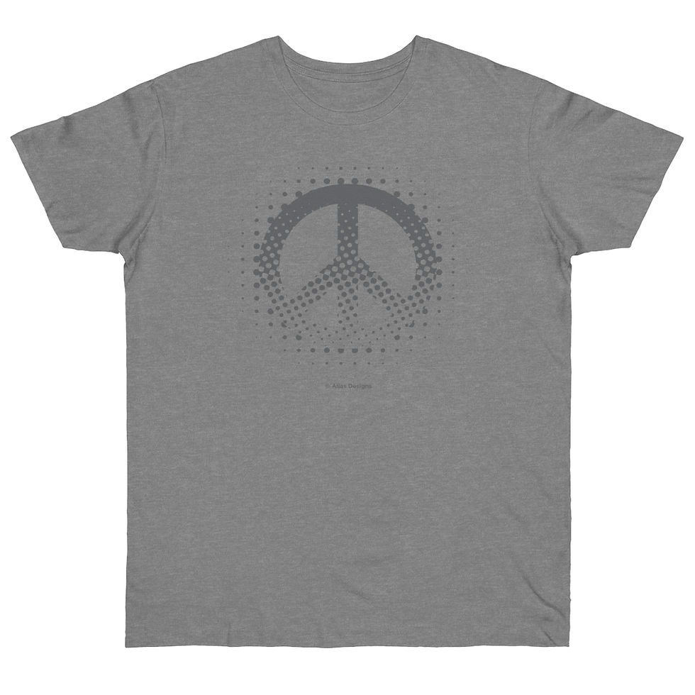 Thumbnail: Peace Half Tone Single Jersey T-shirt