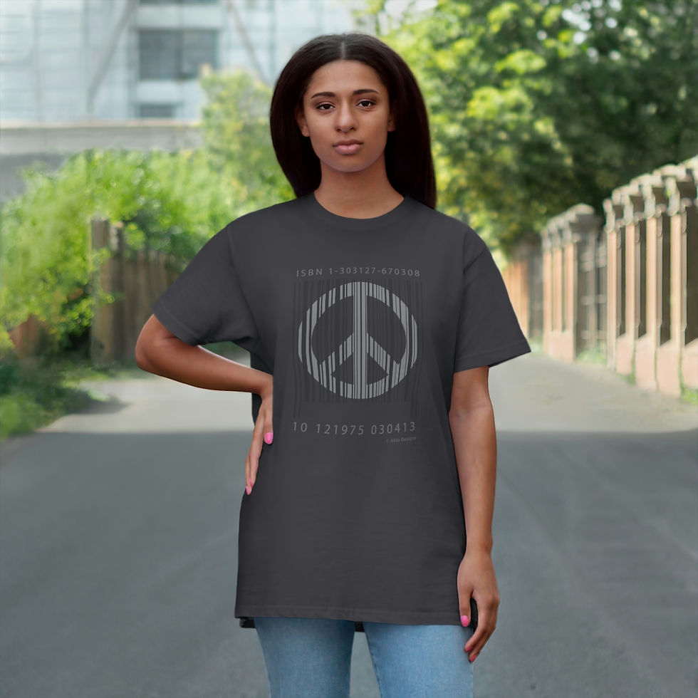 Thumbnail: Peace Barcode Single Jersey T-shirt