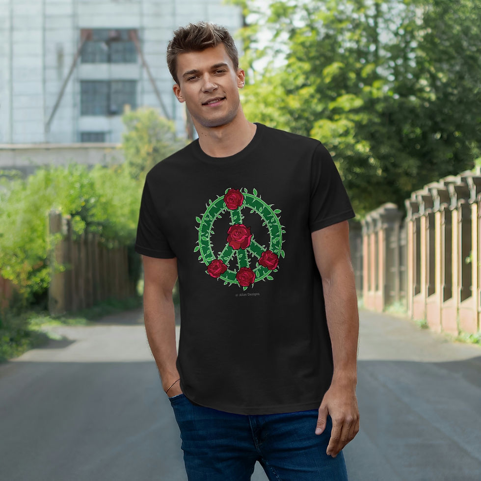 Thumbnail: Peace Rose Jersey T-shirt