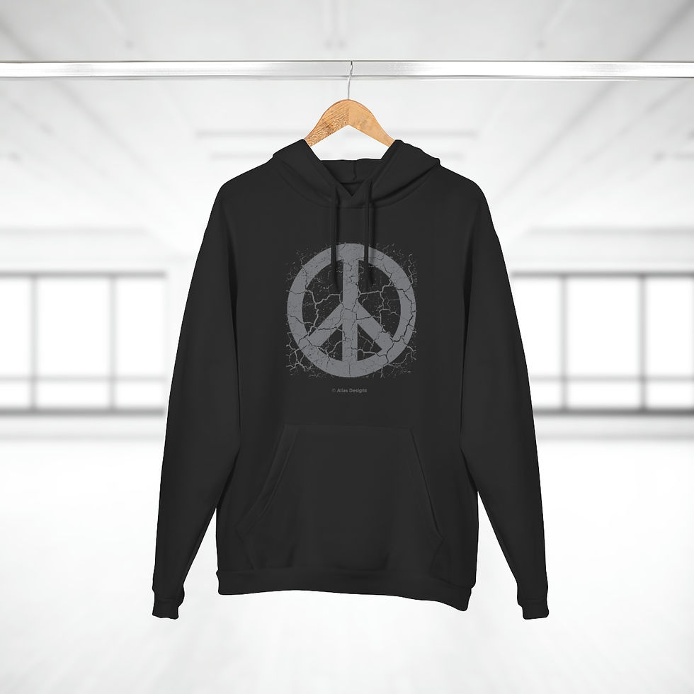 Thumbnail: Peace Cracked - Unisex Pullover Hoodie