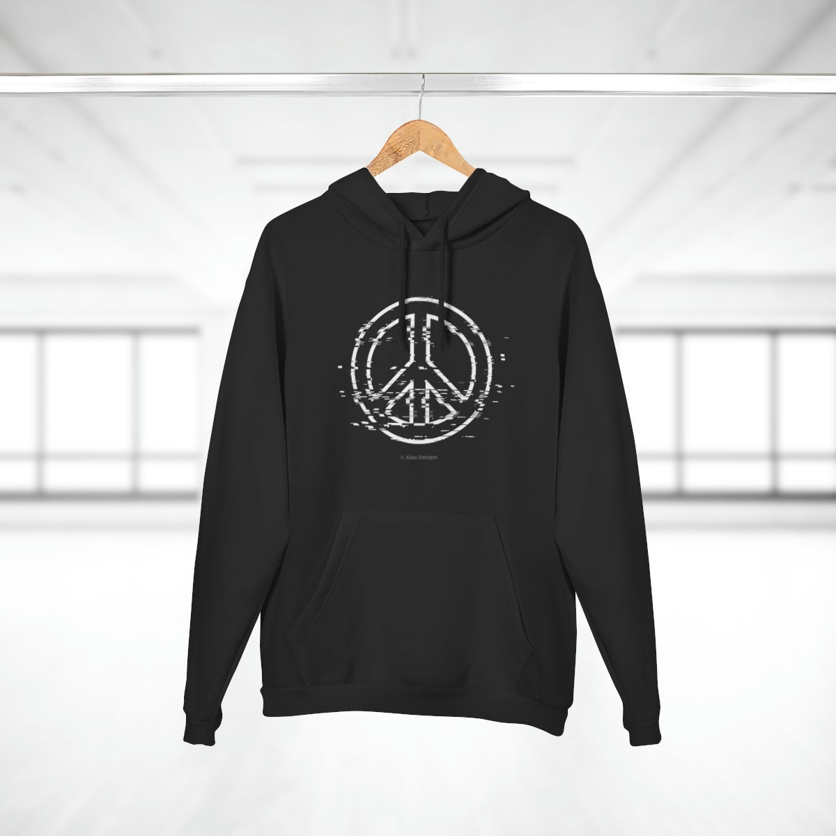 Peace Glitch - Unisex Pullover Hoodie