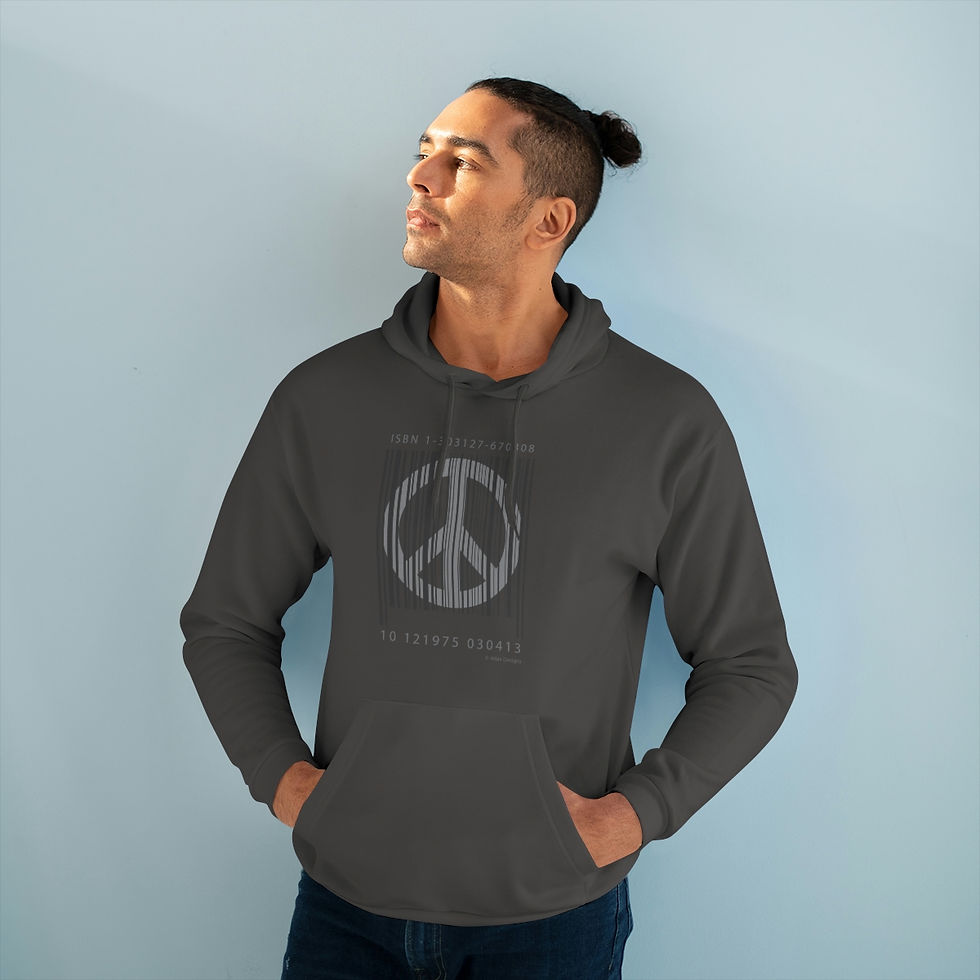 Thumbnail: Peace Bar Code - Unisex Pullover Hoodie