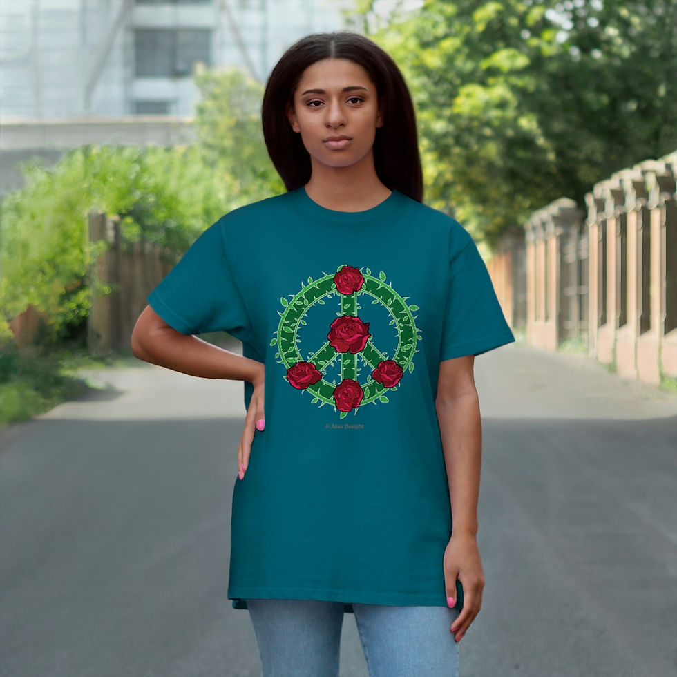 Thumbnail: Peace Rose Jersey T-shirt
