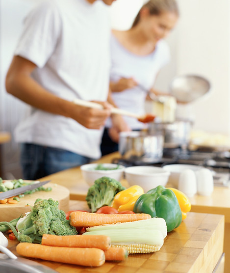 Couple Cooking