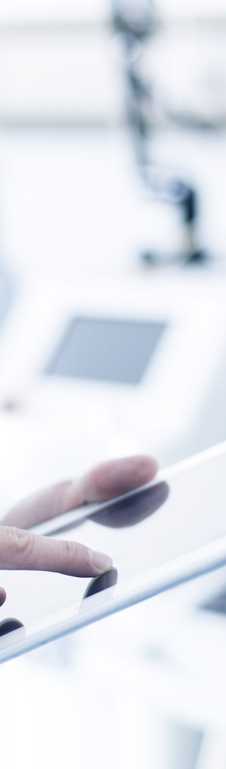 Doctor Using Digital Tablet