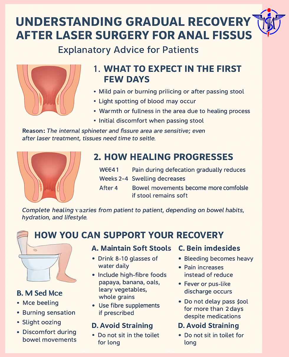 Understanding Gradual Recovery After Laser Surgery for Fissures