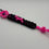 Thumbnail: Handmade Pink Ribbon Flower Paracord Keychain