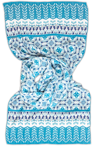 Silk chiffon scarf Dorota