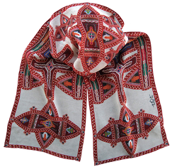 Silk chiffon scarf Mirdita