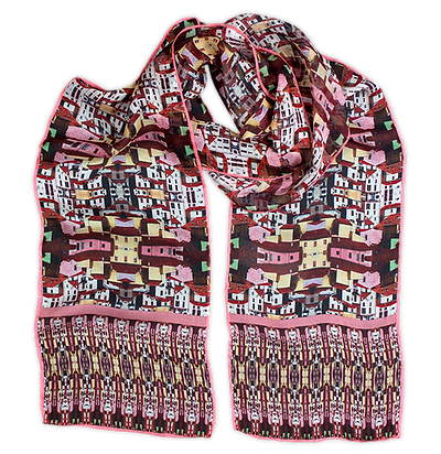 Silk-chiffon scarf Miranda