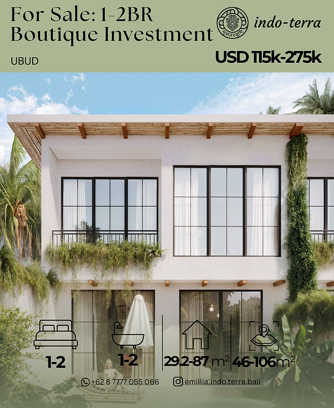 Apartment for Sale in Ubud