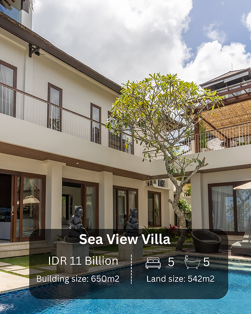 Sea View Villa in Uluwatu