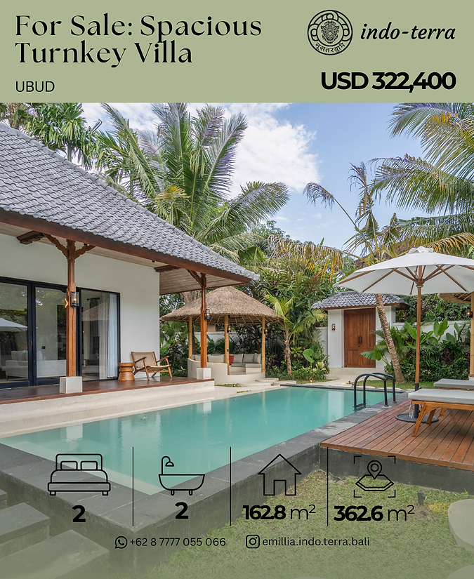 Leasehold Villa for Sale in Ubud