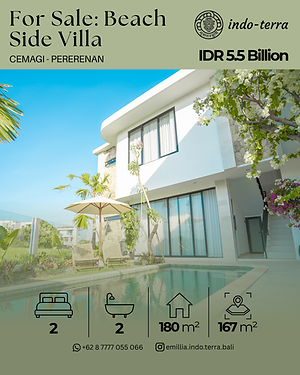 Villa for Sale in Cemagi near Pererenan Beach
