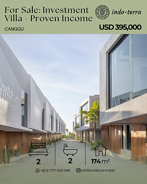 Investment Villa with Proven Income in Canggu