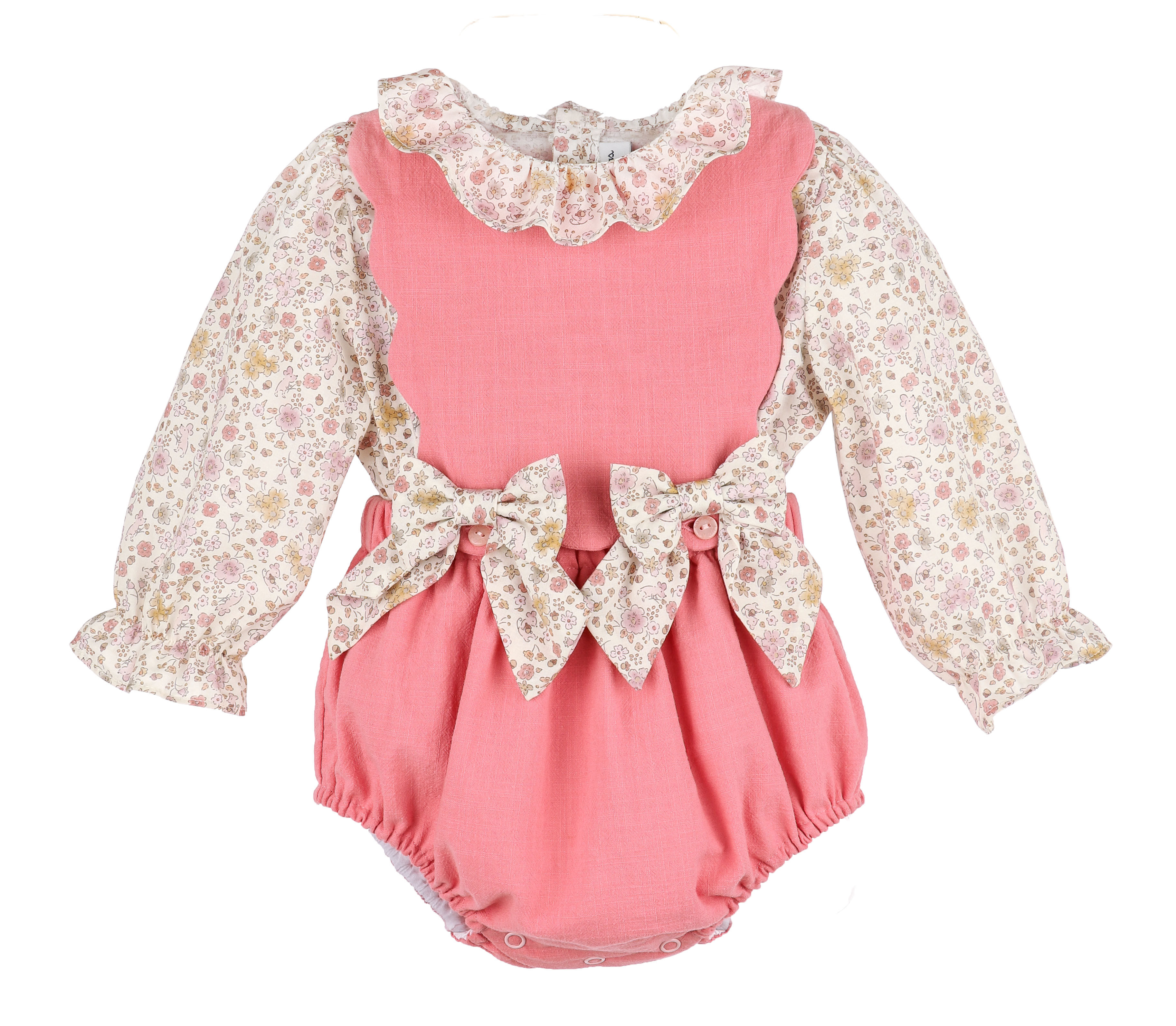 Pink Le Petit Mouse Petal Overall