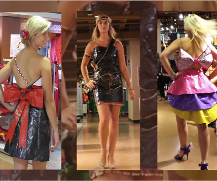 SG design duct tape dresses from the Iowa State University Duct Tape Fashion Show 2012 2013 2014