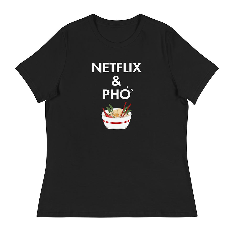 Thumbnail: Netflix & Pho - Women's Relaxed T-Shirt