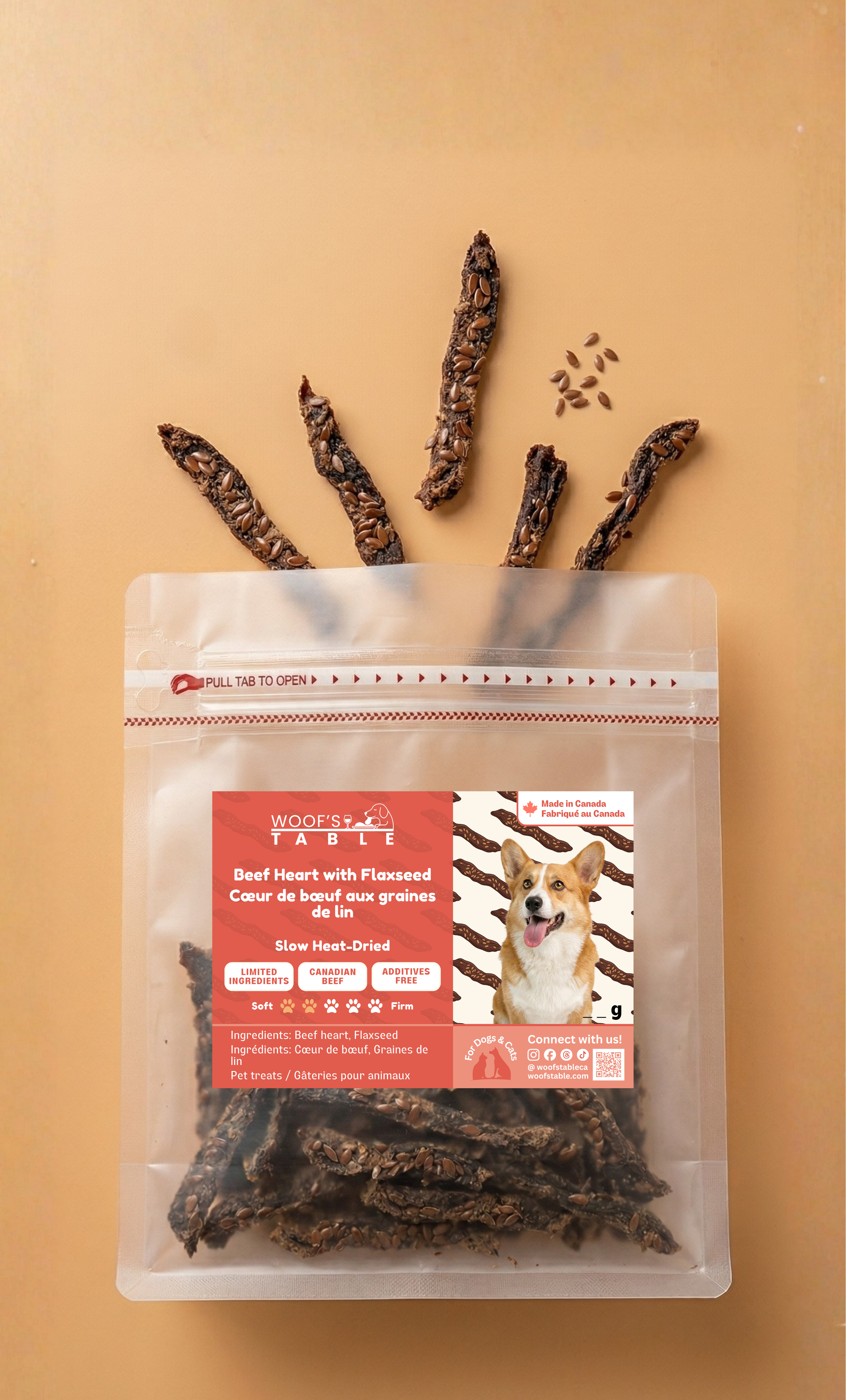 BEEF HEART WITH FLAXSEED