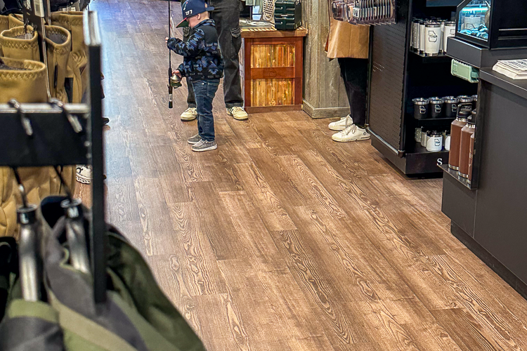 Kid enjoying new gear from event