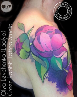 Olya Levchenko - Green Rabbit Tattoo