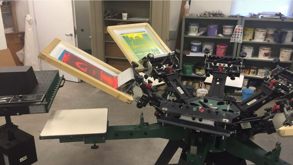 Screen printing press