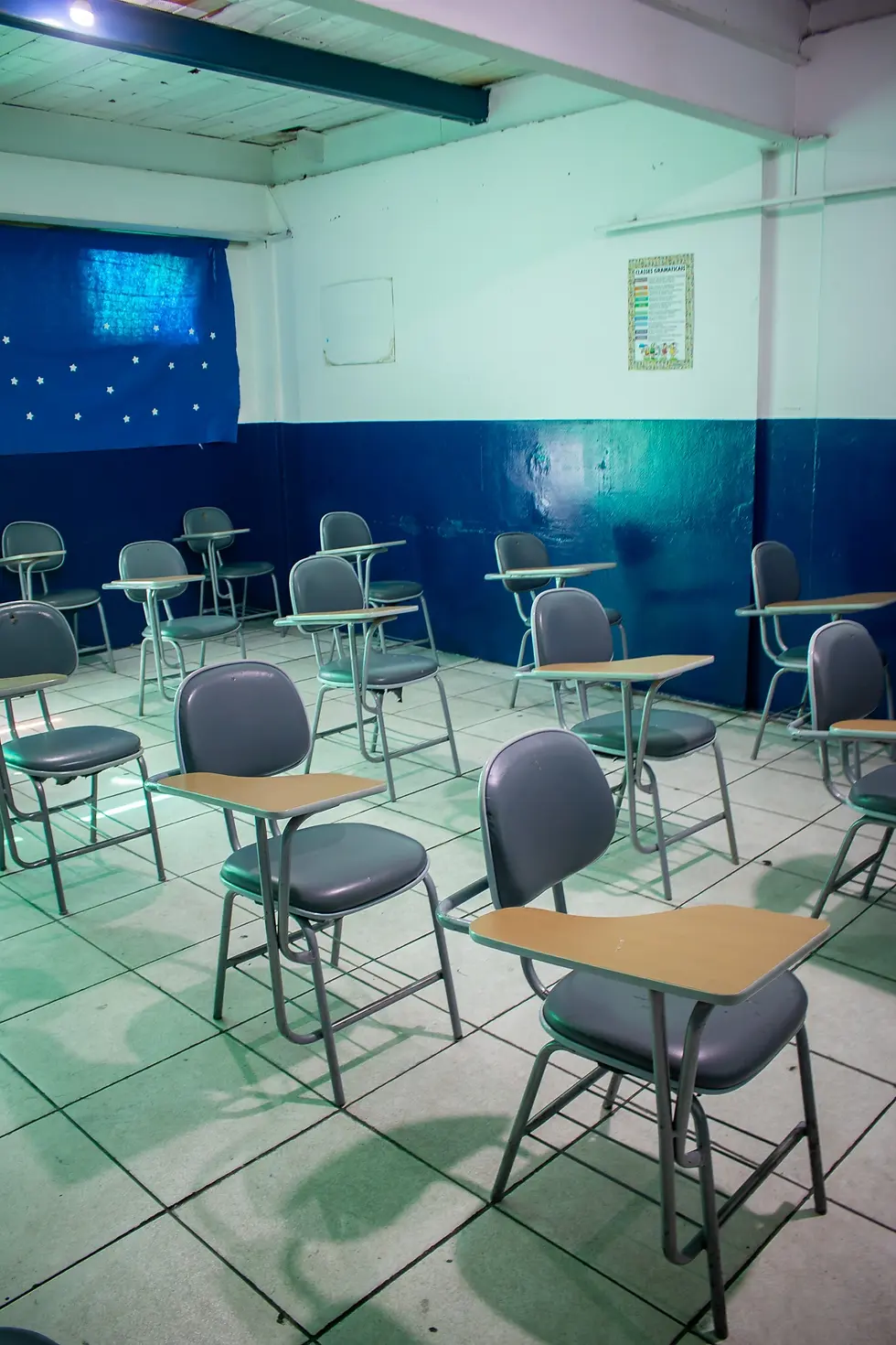 Sala de aula do Colégio Cristão Baluarte